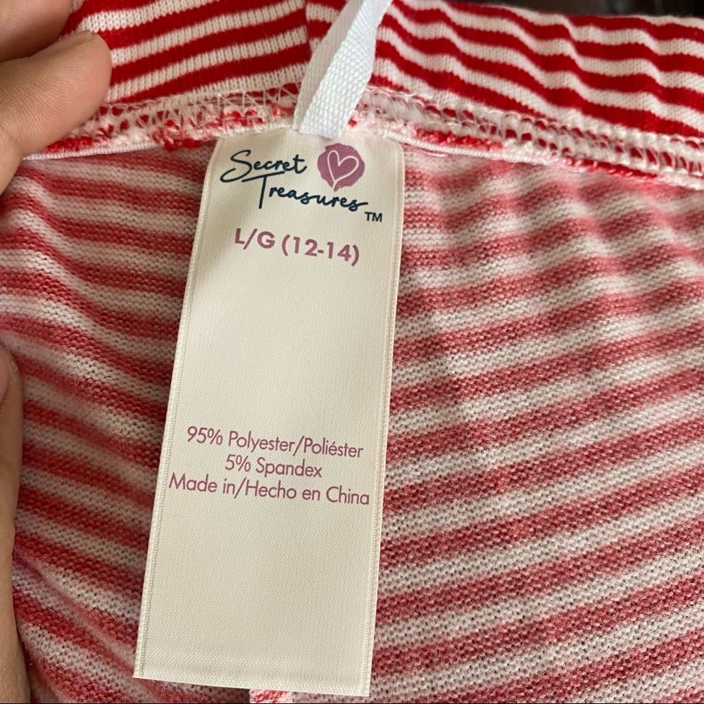 SWEET Treasures Red White Striped Pajama Sleepwear Pants - Picture 8 of 8